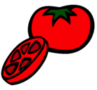 Dibujo Tomate pintado por marimar