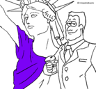 Dibujo Estados Unidos de América pintado por mellani