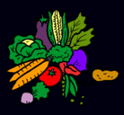 Dibujo verduras pintado por pablobuendia