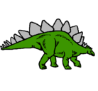 Dibujo Stegosaurus pintado por ALEX