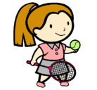 Dibujo Chica tenista pintado por Scaarlett