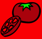 Dibujo Tomate pintado por zaimir