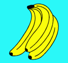 Dibujo Plátanos pintado por blas