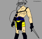 Dibujo Gladiador pintado por sebas