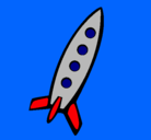 Dibujo Cohete II pintado por luciano