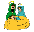 Dibujo Natividad pintado por andrea4