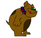 Dibujo Bulldog inglés pintado por patricio13aos