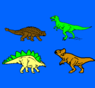Dibujo Dinosaurios de tierra pintado por laio