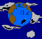 Dibujo Tierra enferma pintado por dsrgtgvfd