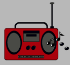 Dibujo Radio cassette 2 pintado por martaypaula
