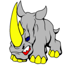 Dibujo Rinoceronte II pintado por karledys