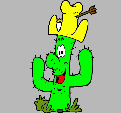 Cactus con sombrero