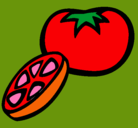 Dibujo Tomate pintado por danielita