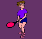 Dibujo Chica tenista pintado por VEROCENICIENTA