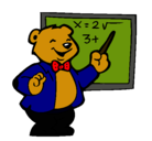 Dibujo Profesor oso pintado por paola