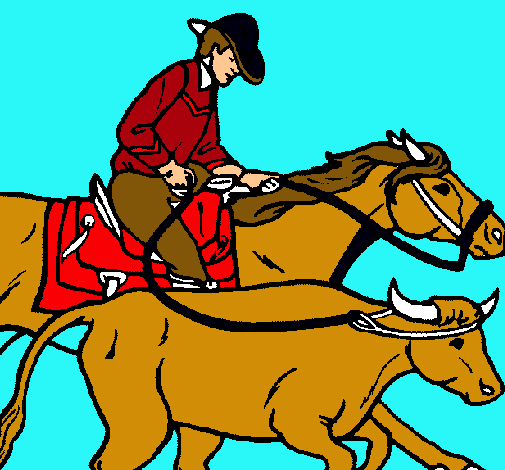 Vaquero y vaca