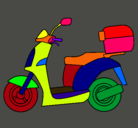 Dibujo Ciclomotor pintado por sa