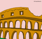 Dibujo Coliseo pintado por piolin