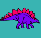Dibujo Stegosaurus pintado por Rebeca