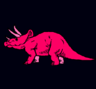 Dibujo Triceratops pintado por Maciel