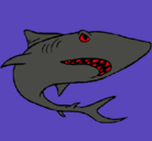 Dibujo Tiburón pintado por cocu