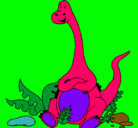 Dibujo Diplodocus sentado pintado por LUCASDAMIANGONZALEZ