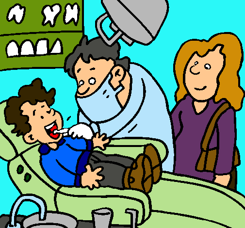 Niño en el dentista