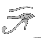 Dibujo Ojo Horus pintado por alexman