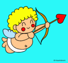 Dibujo Cupido pintado por rakel