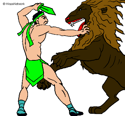 Gladiador contra león