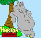 Dibujo Horton pintado por josue