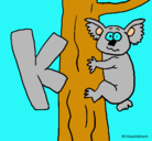 Dibujo Koala pintado por mery