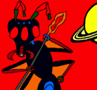 Dibujo Hormiga alienigena pintado por claudi