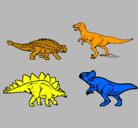 Dibujo Dinosaurios de tierra pintado por jorge