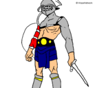 Dibujo Gladiador pintado por hernan