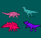 Dibujo Dinosaurios de tierra pintado por Rebeca