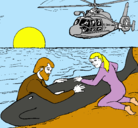 Dibujo Rescate ballena pintado por karely