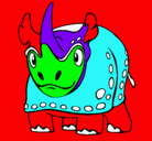 Dibujo Rinoceronte pintado por juliancho