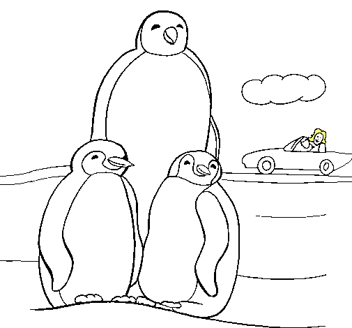 Familia pingüino