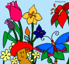 Dibujo Fauna y flora pintado por anny