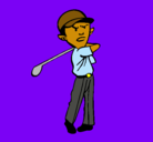 Dibujo Jugador de golf pintado por pablobuendia