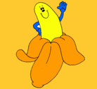 Dibujo Banana pintado por babanano