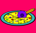 Dibujo Pizza pintado por colorpizza