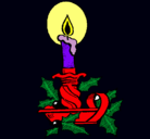 Dibujo Vela de navidad pintado por VELA