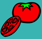 Dibujo Tomate pintado por aracellibarrueto
