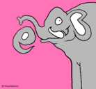 Dibujo Elefante pintado por alejandrobaracaldo