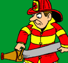 Dibujo Bombero pintado por edsonfabian