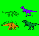 Dibujo Dinosaurios de tierra pintado por yahir