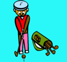Dibujo Jugador de golf II pintado por juancarlos