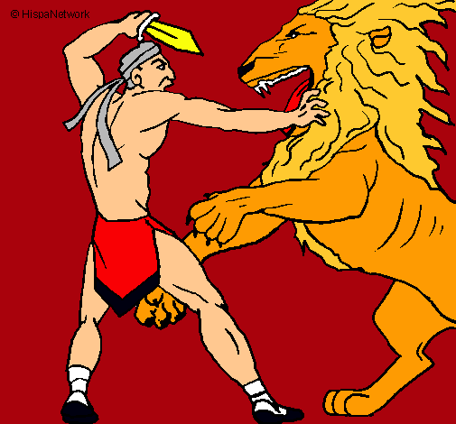 Gladiador contra león